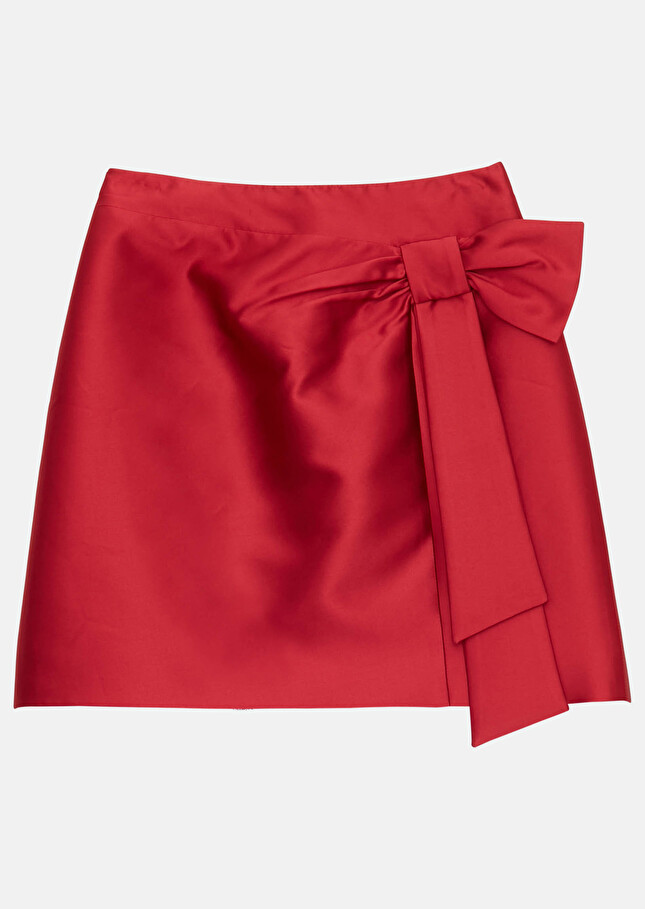 Mini-jupe Vintage En Laine Rouge Tara Jarmon Taille 40 - Style Rétro