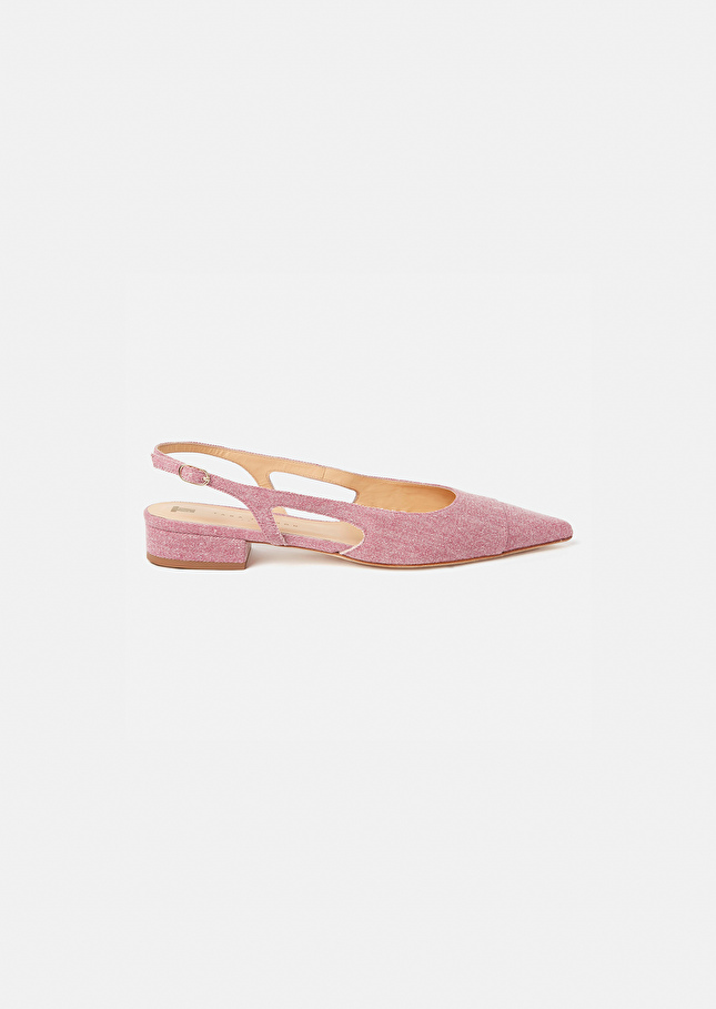 Escarpins Katia roses en denim Blush TARA JARMON