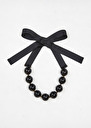 Collier Bella noir à grosses perles Noir TARA JARMON