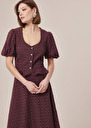 Chemise Clorinda marron en broderie anglaise Chocolat TARA JARMON