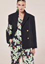 Manteau Marcello bleu nuit en double coton Nocturne TARA JARMON