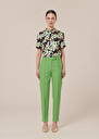 Pantalon Pascal vert en laine froide Ecru, Vert TARA JARMON