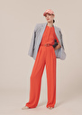 Pantalon Parigi corail en crêpe Corail TARA JARMON