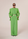 Pantalon Pyla vert en crêpe Vert TARA JARMON