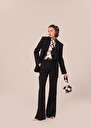 Pantalon Primavera noir en laine froide Ecru, Noir TARA JARMON