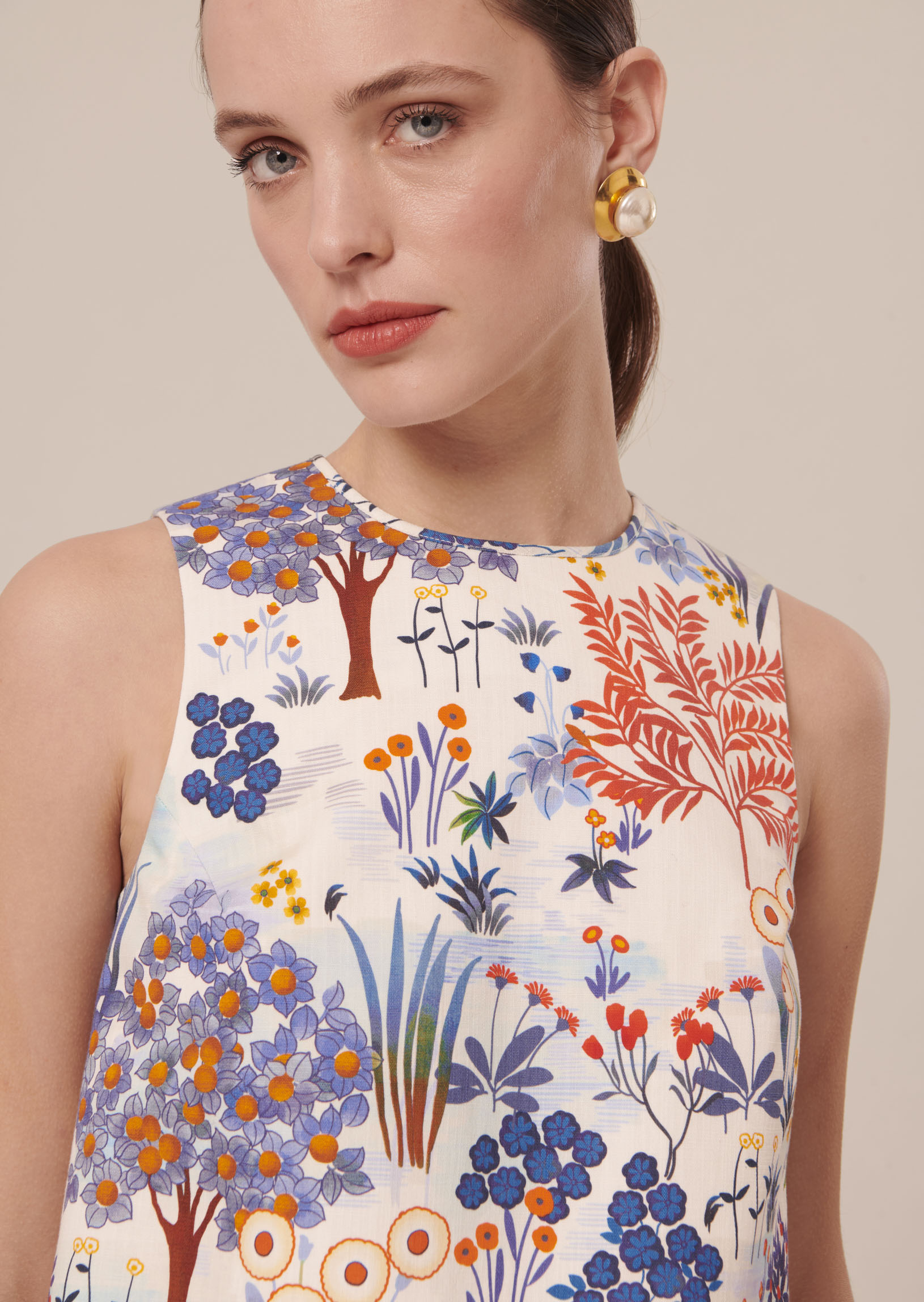 Débardeur Tara Jarmon En Lin Rose - Taille 42 - Occasion Très Bon état
