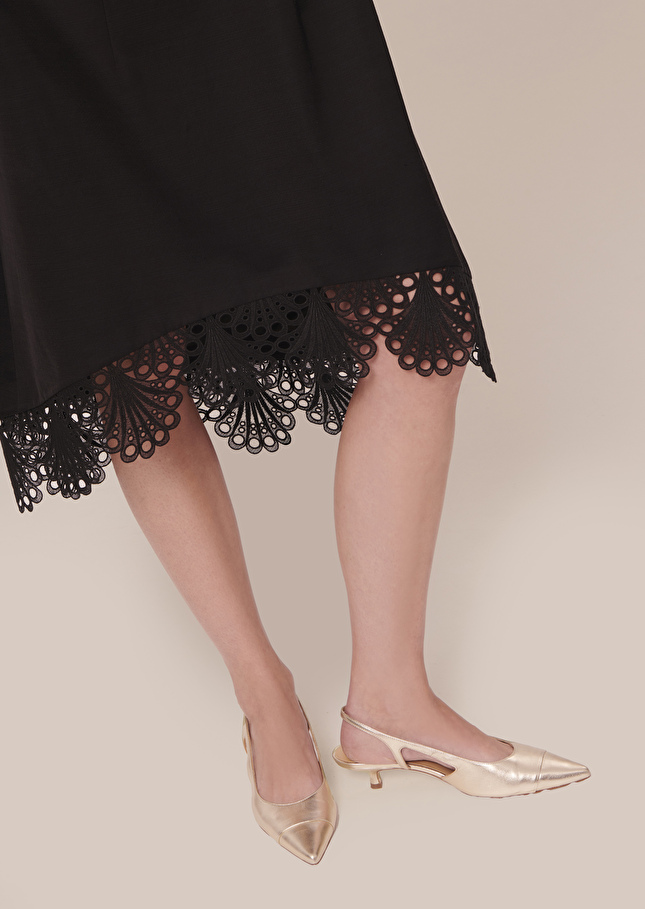Robe Roy noire satinée Noir TARA JARMON
