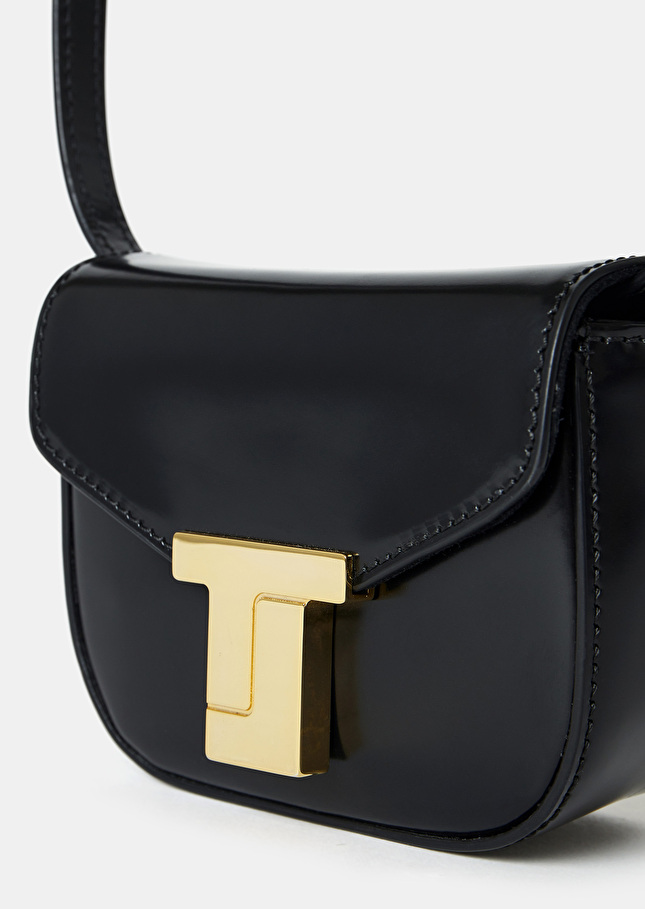 Sac 8 Bis mini noir en cuir Noir TARA JARMON