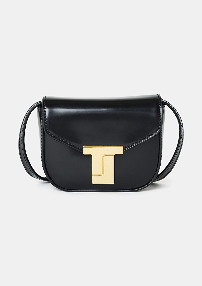 Sac 8 Bis mini noir en cuir Noir TARA JARMON