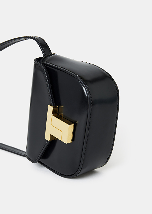 Sac 8 Bis mini noir en cuir Noir TARA JARMON
