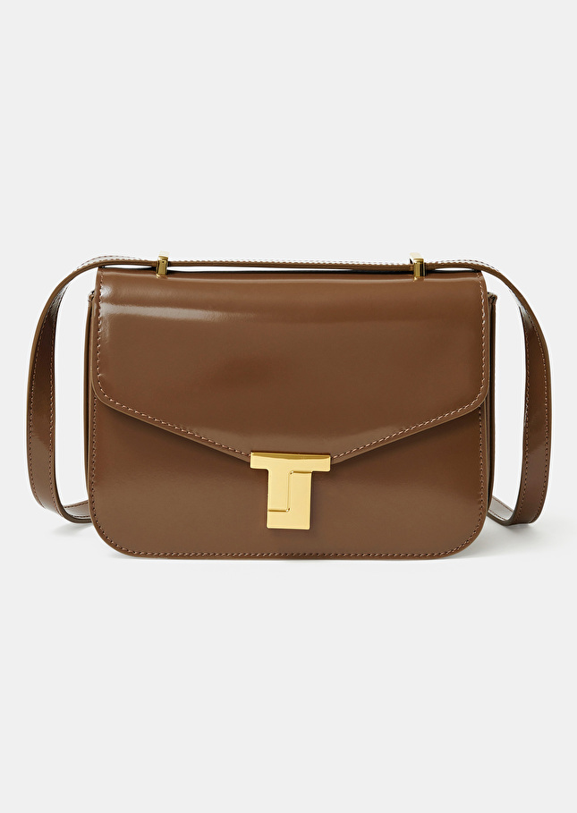 Sac 8 Bis taupe en cuir Taupe TARA JARMON