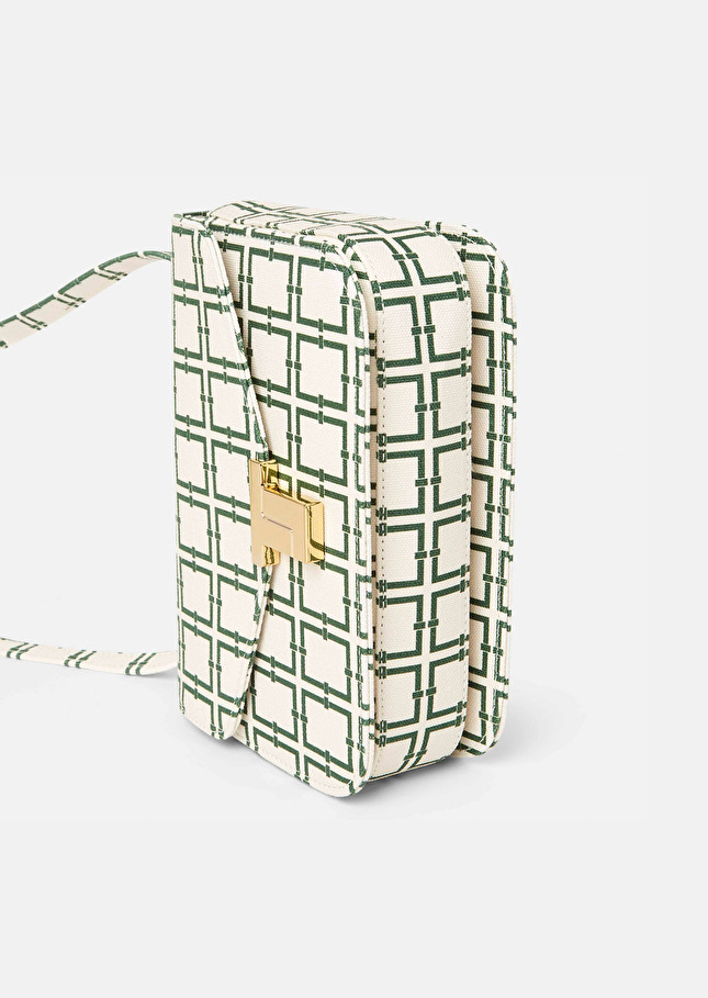 Sac 8 Bis écru motif graphique Ecru TARA JARMON