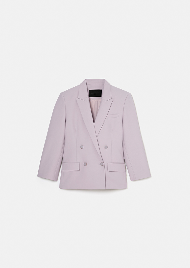 Veste Victoria violette en laine froide Parme TARA JARMON