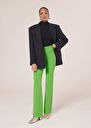 Pantalon Phoenix vert en toile double Corail, Ecru, Vert TARA JARMON
