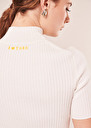 Pull Perla écru côtelé Ecru TARA JARMON