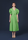 Robe Ranya verte en popeline Vert TARA JARMON