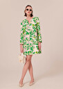 Robe Rhea verte imprimée à fleurs Vert TARA JARMON