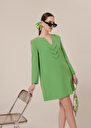 Robe Rhea verte en crêpe Vert TARA JARMON