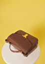 Sac 8 Bis taupe en cuir Taupe TARA JARMON