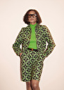 Short Samuel vert à motif graphique en jacquard Vert TARA JARMON