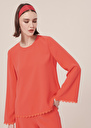 Top Tazzio corail en crêpe Corail TARA JARMON