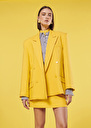 Veste Victoria jaune en tissu flammé Jaune, Parme TARA JARMON