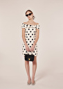 Robe Raul écrue à motif coeur noir Craie TARA JARMON