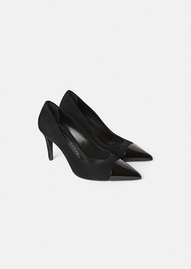 Escarpins Krystine noirs en cuir suéde Noir TARA JARMON