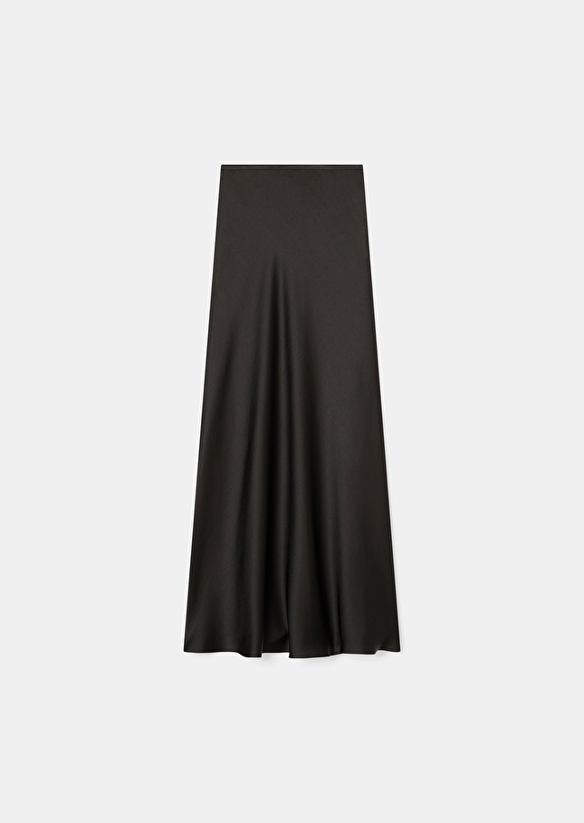 Jupe Jesta noire en satin fluide Noir TARA JARMON