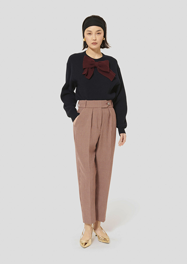 Pantalon Paseo bordeaux en pied de puce Bordeaux TARA JARMON