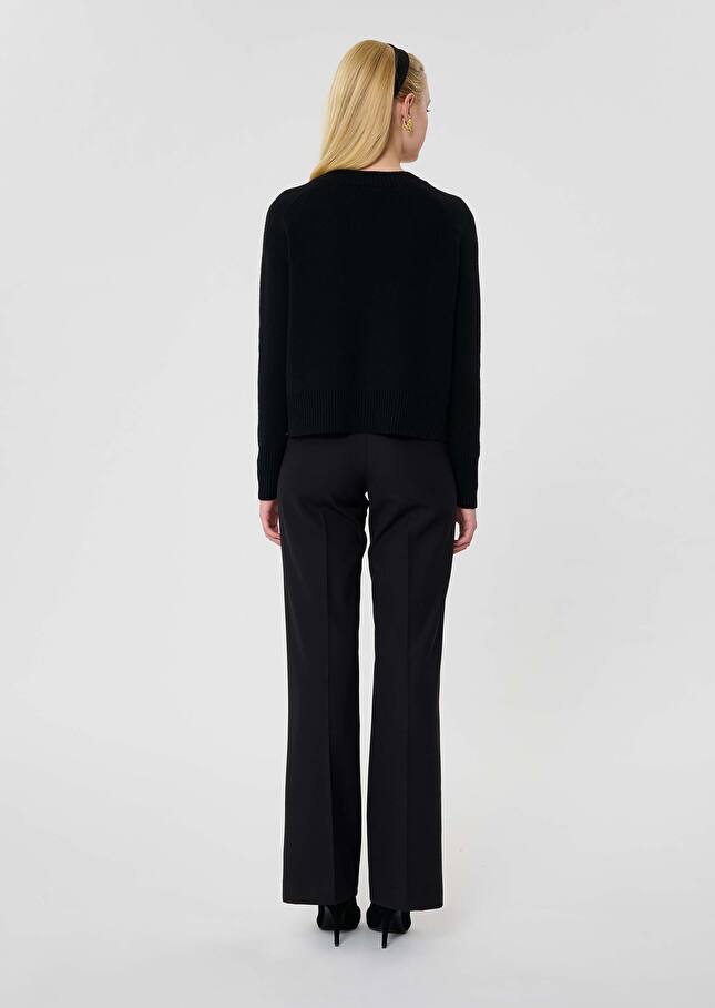 Pull Promesse noir en laine Noir TARA JARMON
