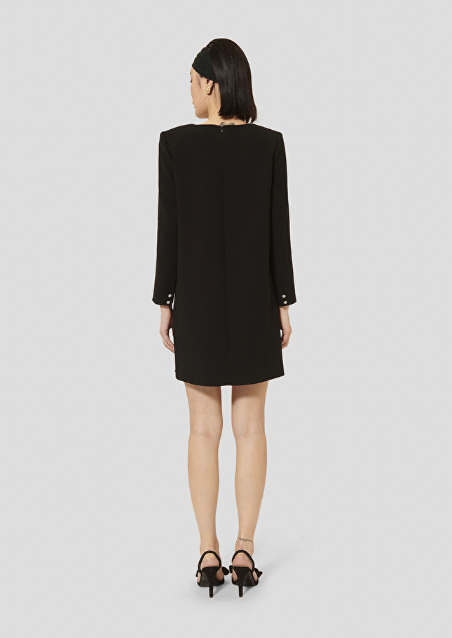 Robe Rosario noire en crêpe Noir TARA JARMON