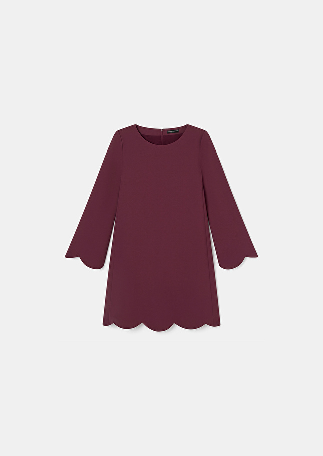 Robe Ruoda bordeaux en crêpe Bordeaux TARA JARMON