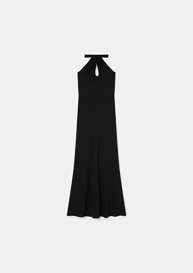 Robe Rosange noire en crêpe Noir TARA JARMON