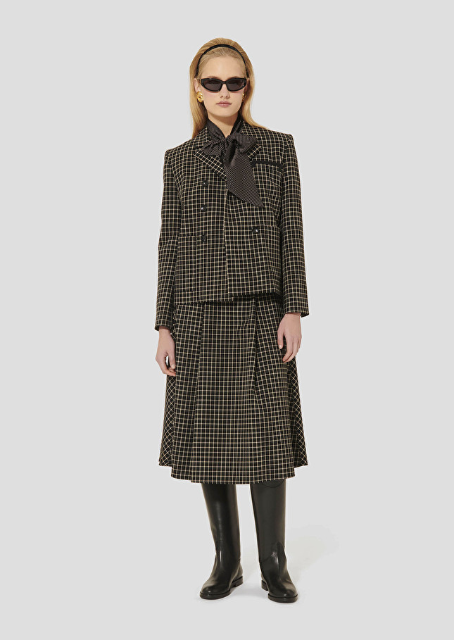 Veste Vannie noire à carreaux Noir TARA JARMON