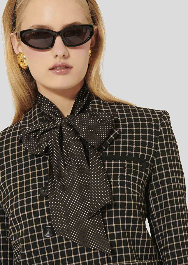 Veste Vannie noire à carreaux Noir TARA JARMON