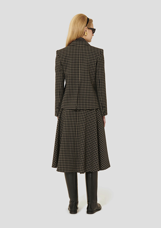 Veste Vannie noire à carreaux Noir TARA JARMON
