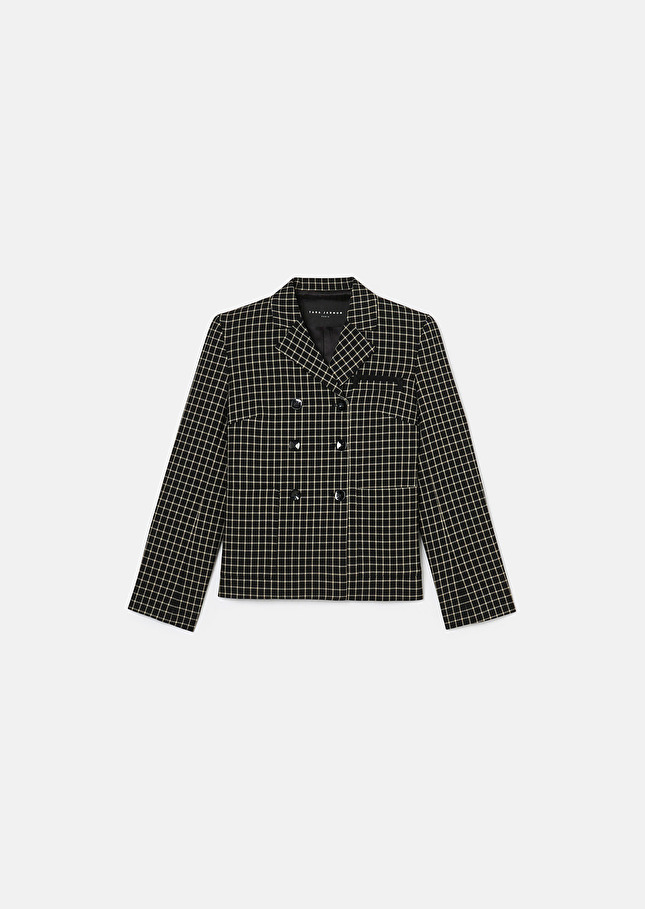 Veste Vannie noire à carreaux Noir TARA JARMON
