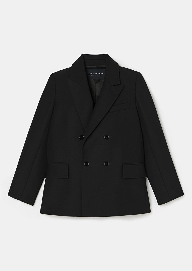 Veste Valson noire en toile tailleur Noir TARA JARMON