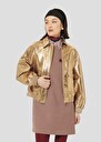 Blouson Bibba doré en cuir Or TARA JARMON