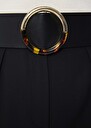 Ceinture Lauren noire en cuir lisse Cactus, Craie, Noir TARA JARMON