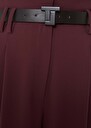 Ceinture 8 bis marron en cuir lisse Chocolat TARA JARMON