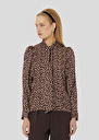 Chemise Candy marron imprimée à pois Cactus, Chocolat TARA JARMON