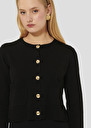 GiIet Gyslain noir en laine Ecru, Gris chine, Noir TARA JARMON