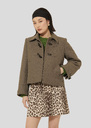 Manteau Manoel beige en drap caban Noisette TARA JARMON
