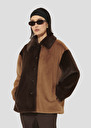 Manteau Magritte marron en fausse fourrure Chocolat TARA JARMON