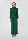 Pantalon Pia vert en crêpe Bordeaux, Vert TARA JARMON