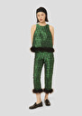 Pantalon Presley à motif graphique vert Vert TARA JARMON