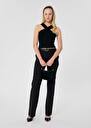 Pantalon Poupee noir en laine Noir, Nuit TARA JARMON