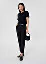 Pantalon Philippa noir en laine froide Noir, Nuit TARA JARMON